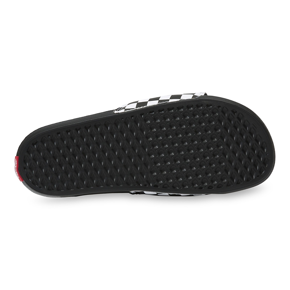 Sandalias Planas Vans Checkerboard La Costa Slide-On Hombre Negras | VN596N1TR26