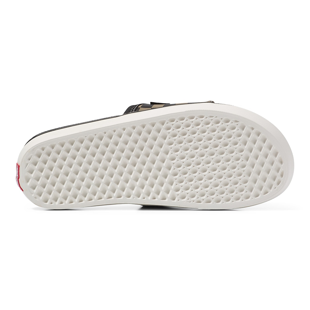 Sandalias Planas Vans Checkerboard Ultracush Slide-On Hombre Negras | VN661I4MW18