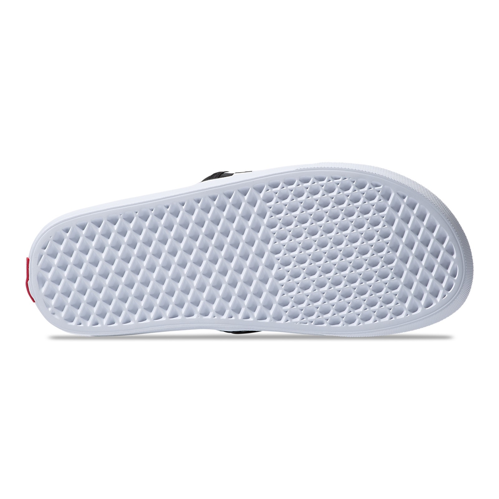 Sandalias Planas Vans Checkerboard Ultracush Slide-On Mujer Negras | VN866R9DT26
