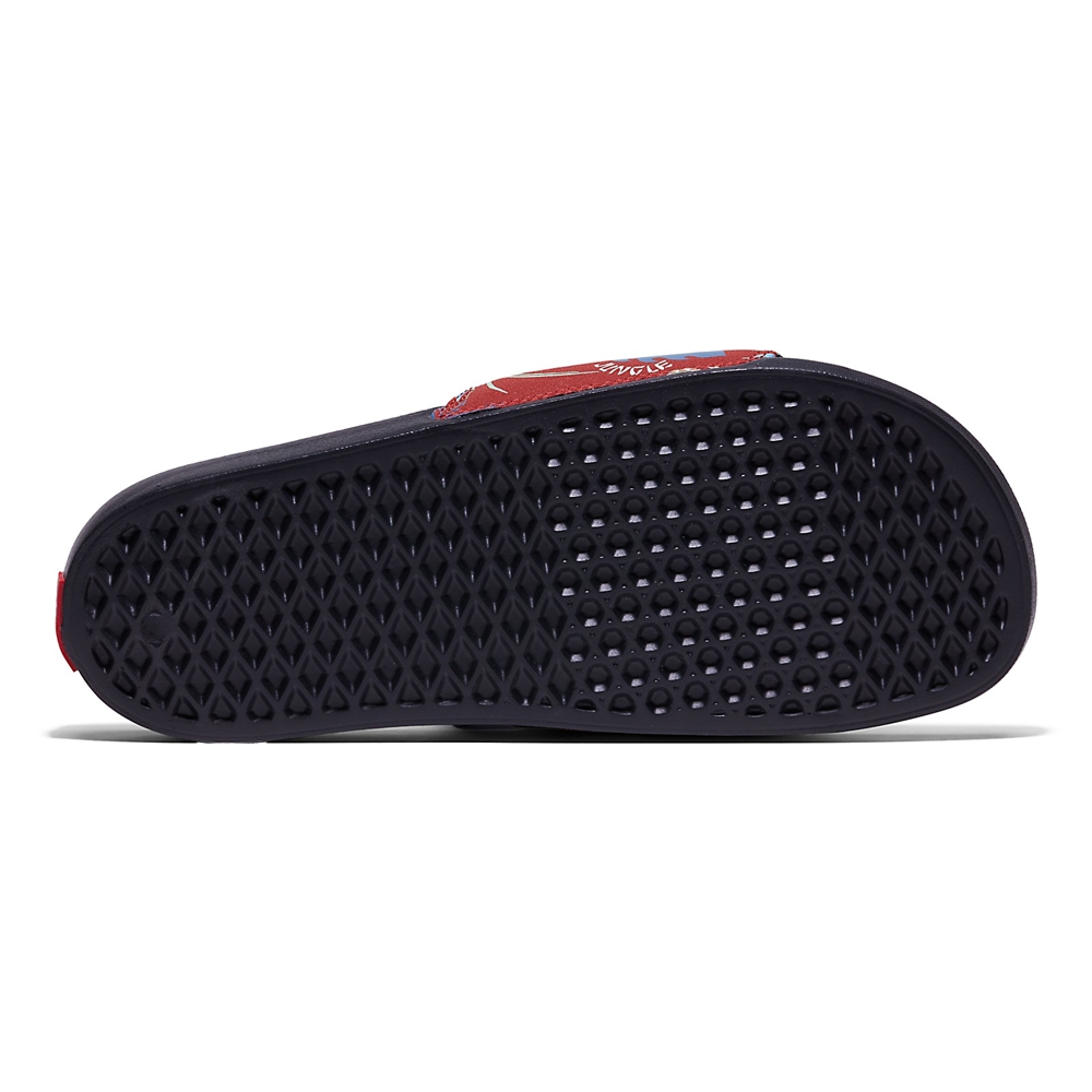 Sandalias Planas Vans Hawaiian Jungle La Costa Slide-On Hombre Rojas | VN635Y4LS34