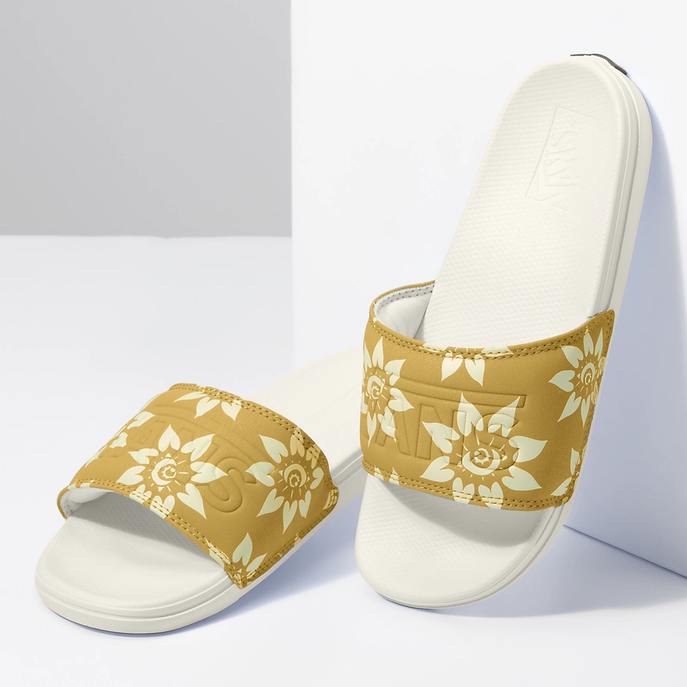 Sandalias Planas Vans La Costa Slide-On Mujer Amarillo | VN633L2JW74