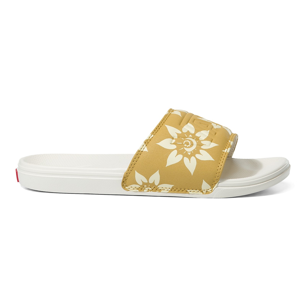 Sandalias Planas Vans La Costa Slide-On Mujer Amarillo | VN633L2JW74