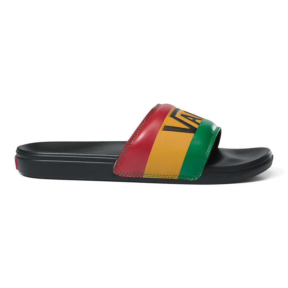 Sandalias Planas Vans La Costa Slide-On Hombre Negras | VN696X0WI99