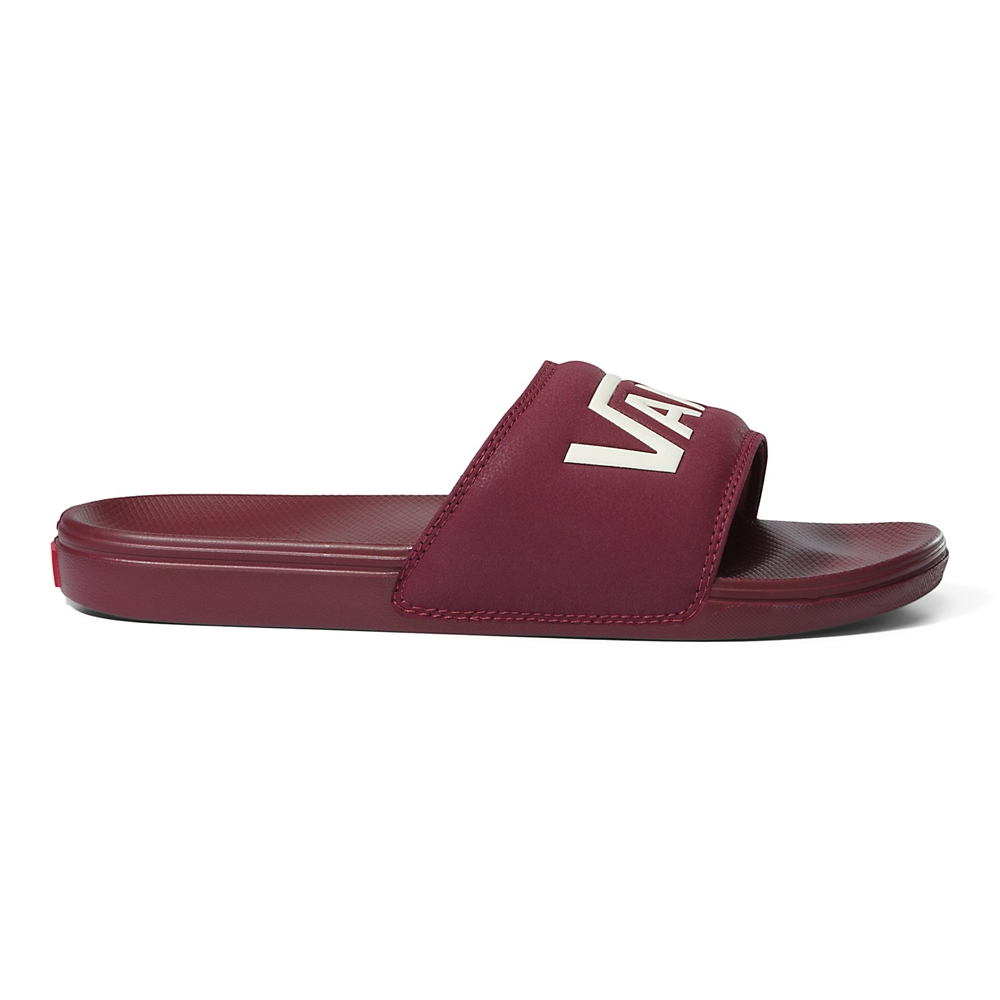 Sandalias Planas Vans La Costa Slide-On Hombre Burdeos | VN786Y3WQ58