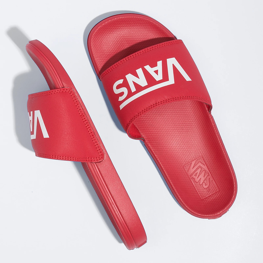 Sandalias Planas Vans La Costa Slide-On Hombre Rojas | VN832V0LJ98