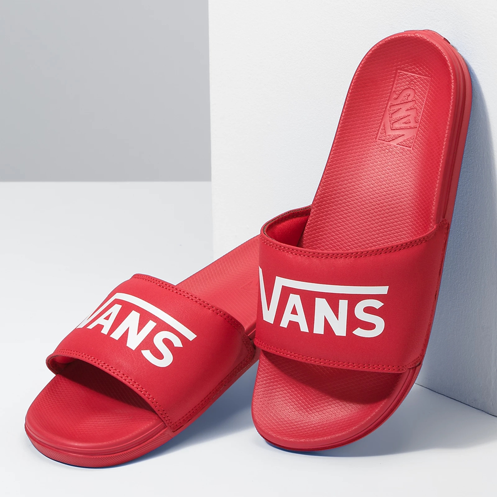 Sandalias Planas Vans La Costa Slide-On Hombre Rojas | VN832V0LJ98