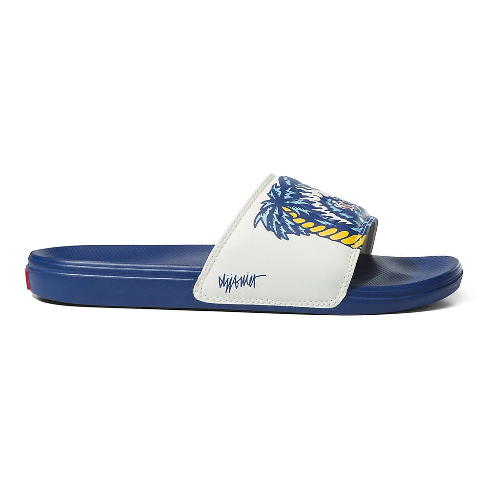 Sandalias Planas Vans La Costa Slide-On Hombre Azules | VN969Y7GY83