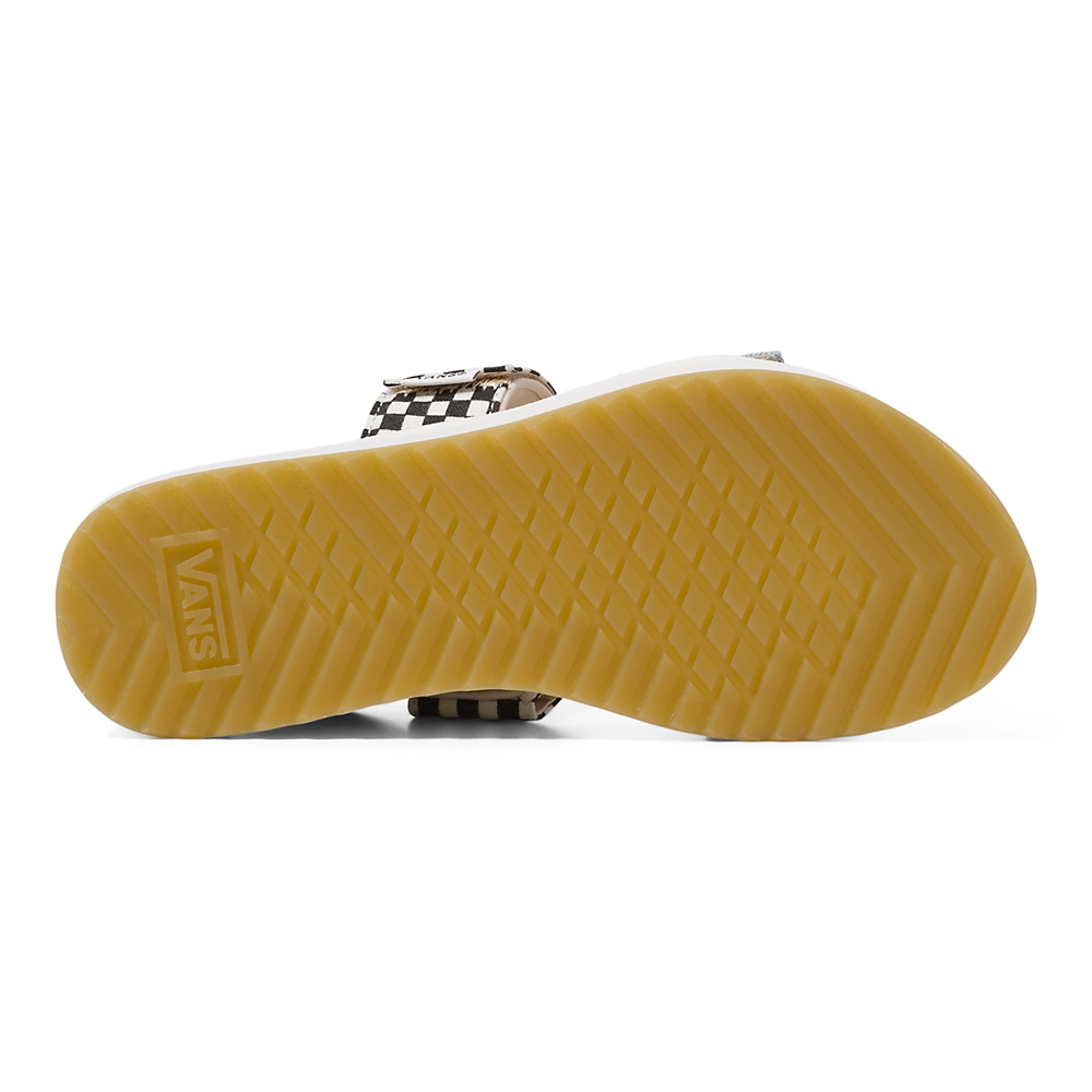 Sandalias Planas Vans Mix Match Cayucas Slide Mega Platform Mujer Blancas | VN584E0NB11