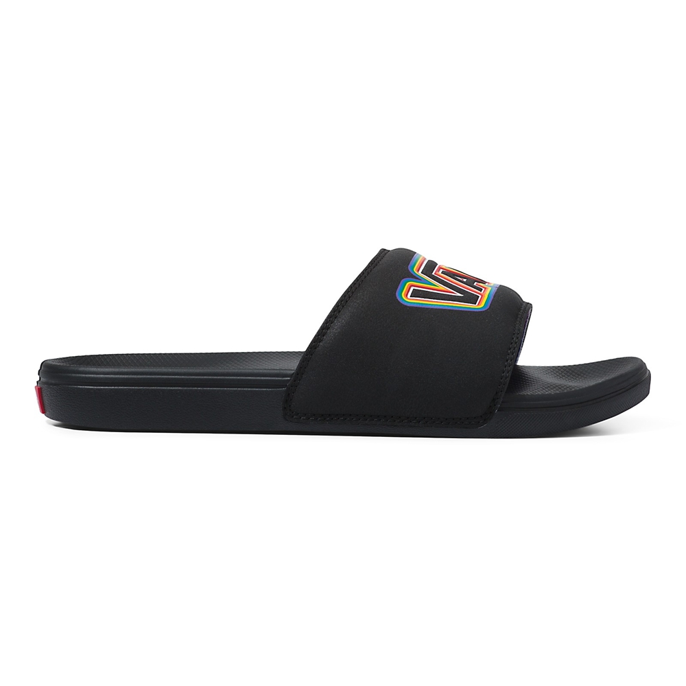 Sandalias Planas Vans Pride La Costa Slide-On Hombre Negras | VN197C5YW12