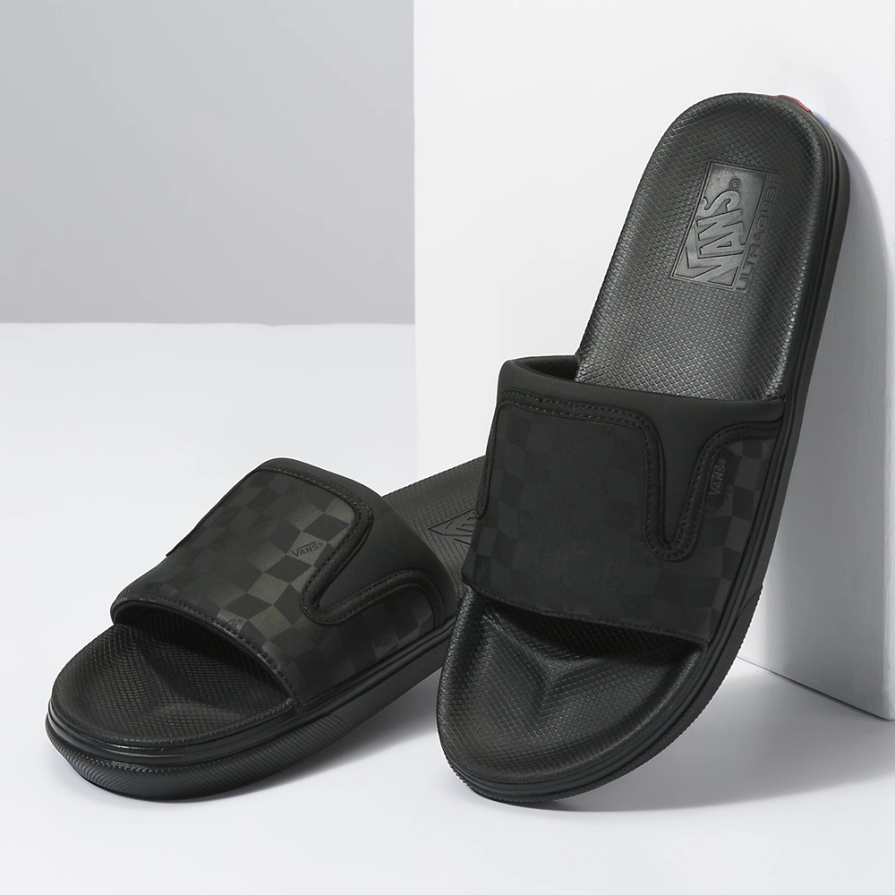 Sandalias Planas Vans UltraCush Slide-On Mujer Negras | VN887M5RO64