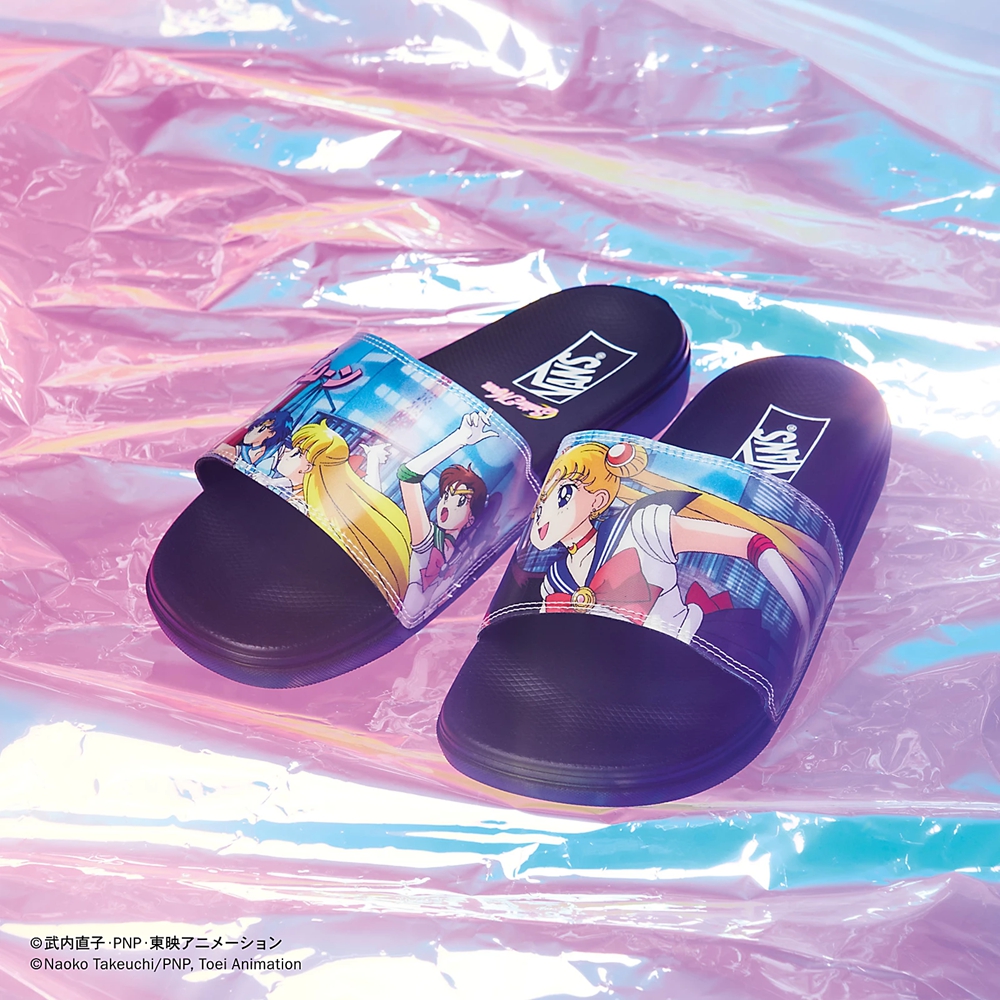 Sandalias Planas Vans X Pretty Guardian Sailor Moon La Costa Slide-On Mujer Multicolor | VN743D7HJ91