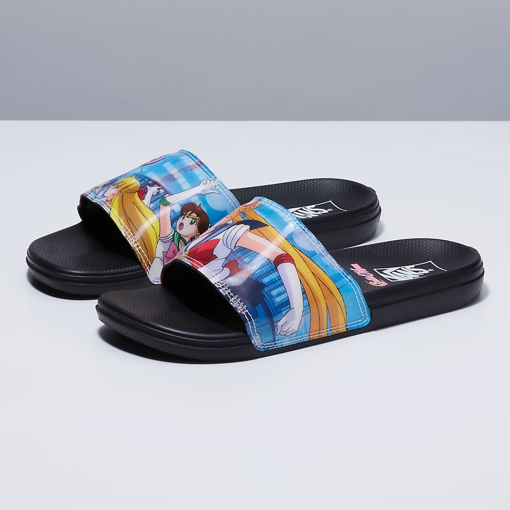 Sandalias Planas Vans X Pretty Guardian Sailor Moon La Costa Slide-On Mujer Multicolor | VN743D7HJ91