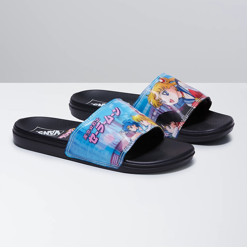 Sandalias Planas Vans X Pretty Guardian Sailor Moon La Costa Slide-On Mujer Multicolor | VN743D7HJ91