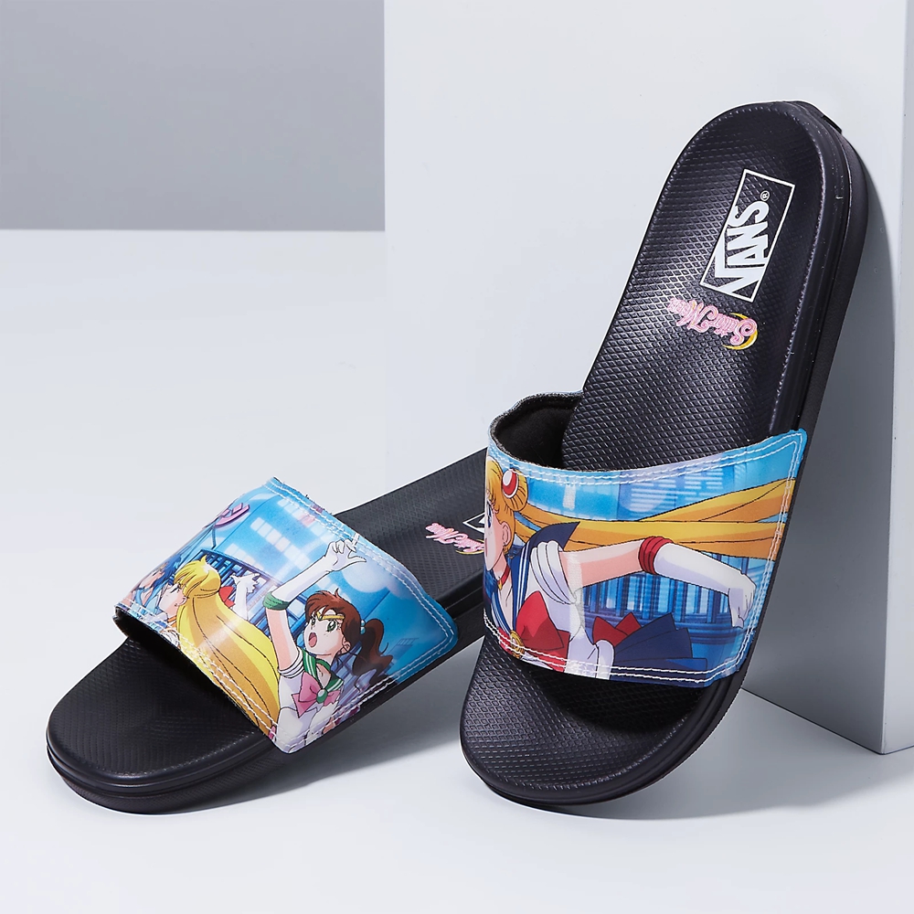Sandalias Planas Vans X Pretty Guardian Sailor Moon La Costa Slide-On Mujer Multicolor | VN743D7HJ91
