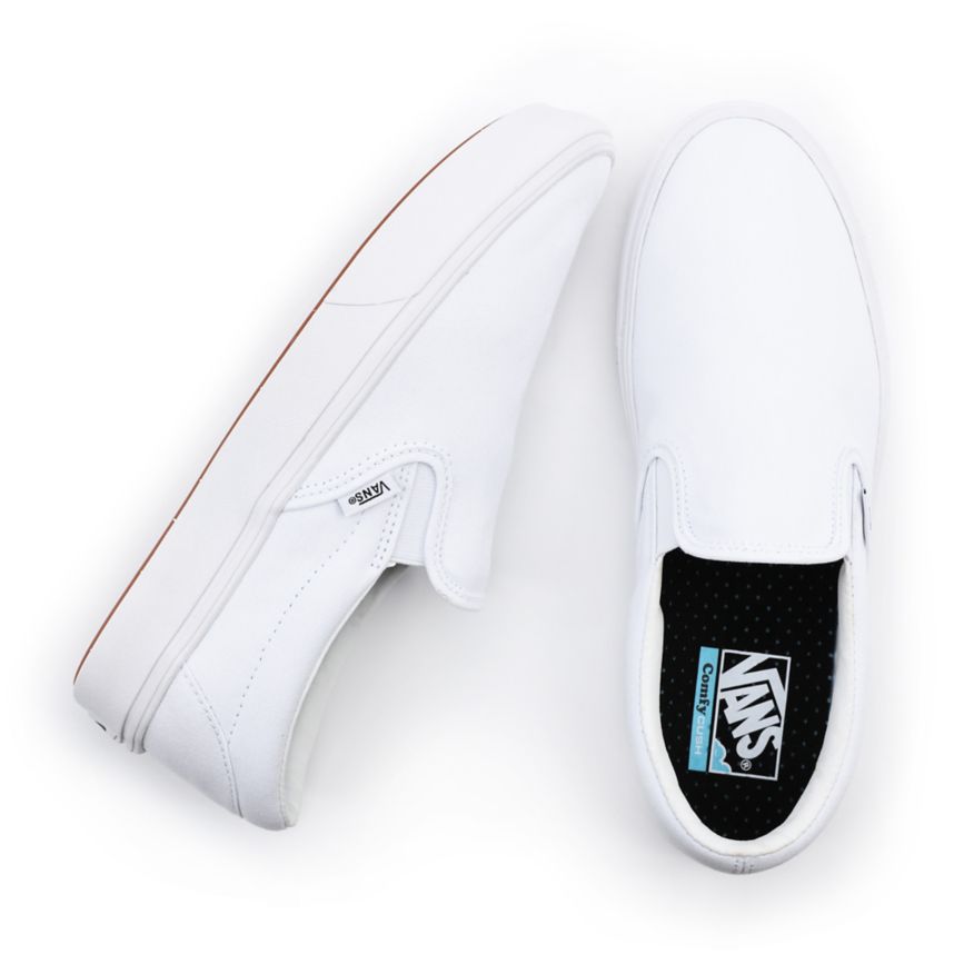 Slip On Vans Comfycush Slip-On Hombre Blancas | VN222R1MU06