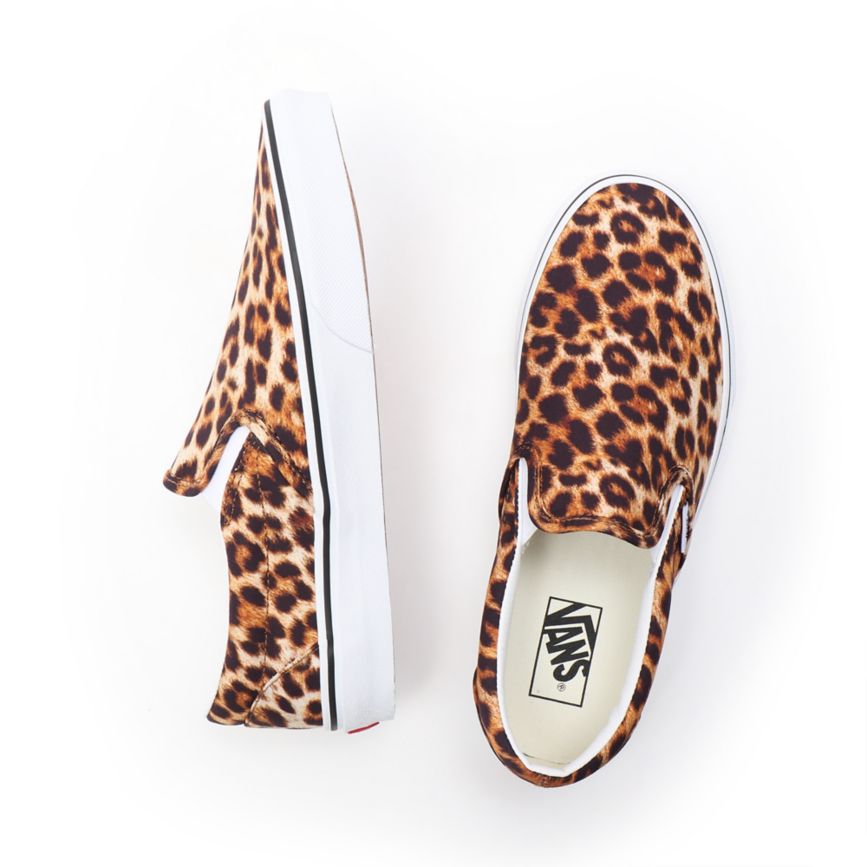 Slip On Vans Leopard Classic Slip-On Mujer Leopardo | VN011J5BN25