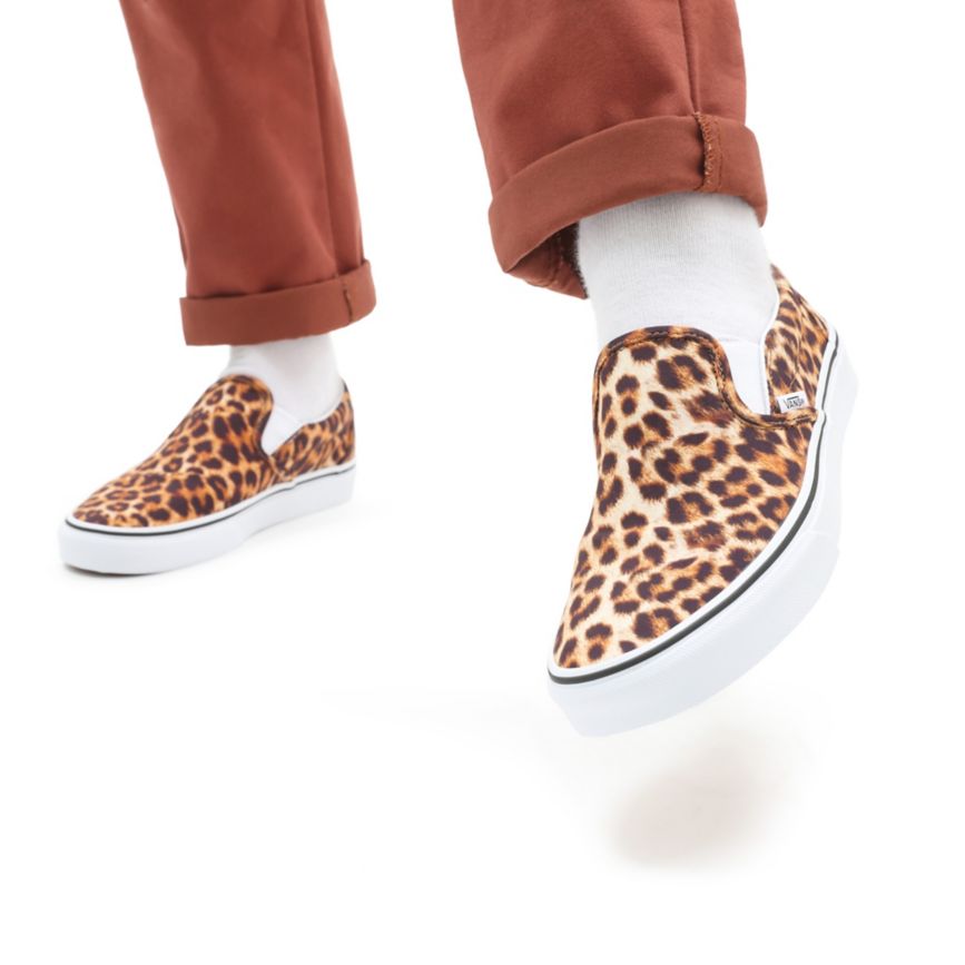 Slip On Vans Leopard Classic Slip-On Mujer Leopardo | VN011J5BN25