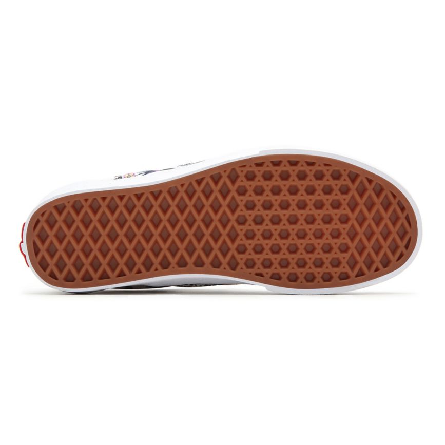 Slip On Vans Paradise Floral Classic Slip-On Mujer Blancas | VN064W5OQ04