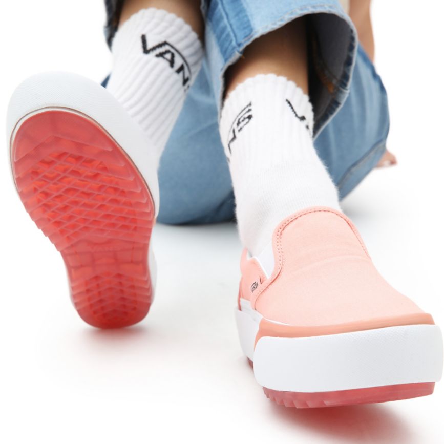 Slip On Vans Pastel Classic Slip-On Stacked Mujer Rosas | VN695D4CI22