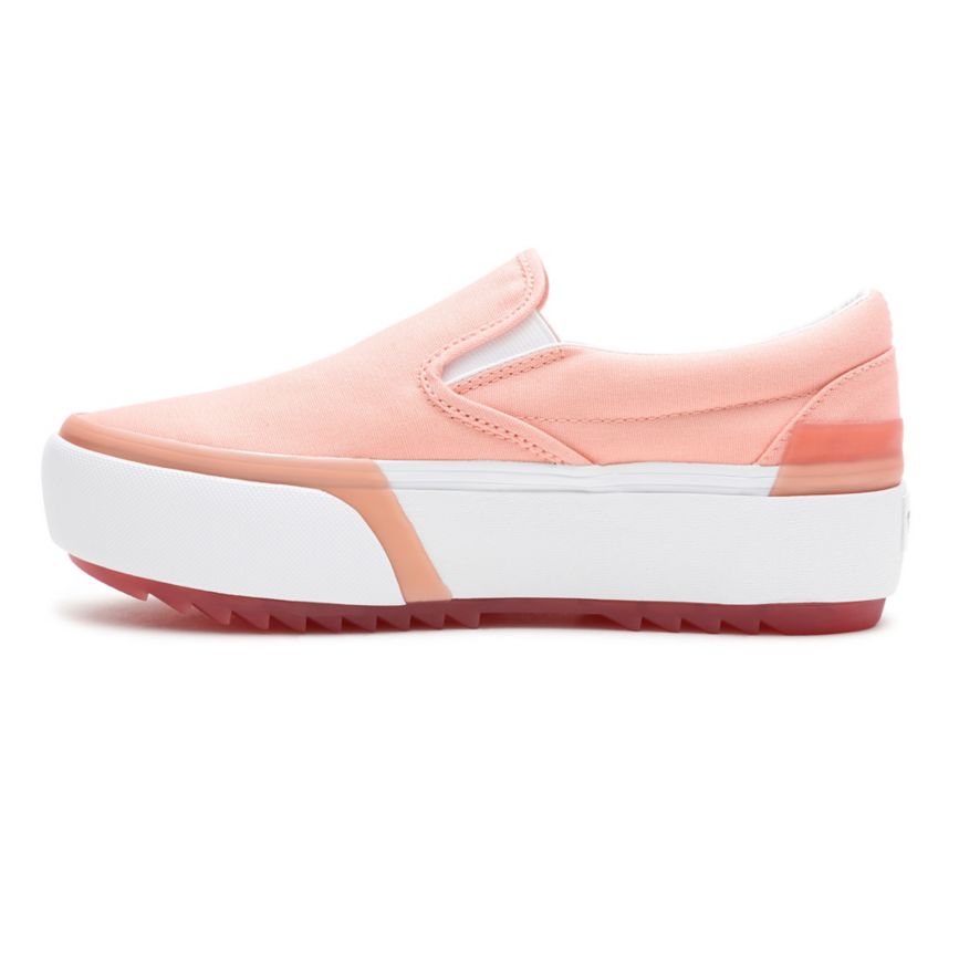 Slip On Vans Pastel Classic Slip-On Stacked Mujer Rosas | VN695D4CI22