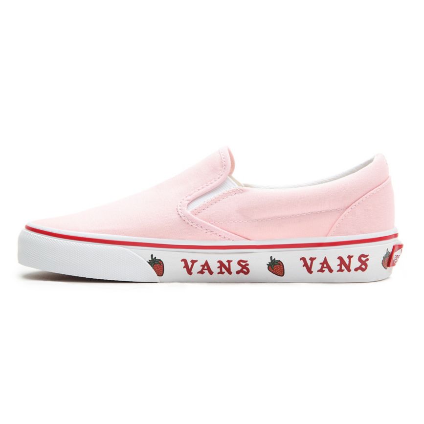 Slip On Vans Sidewall Print Classic Slip-On Mujer Rosas | VN951S1SL18