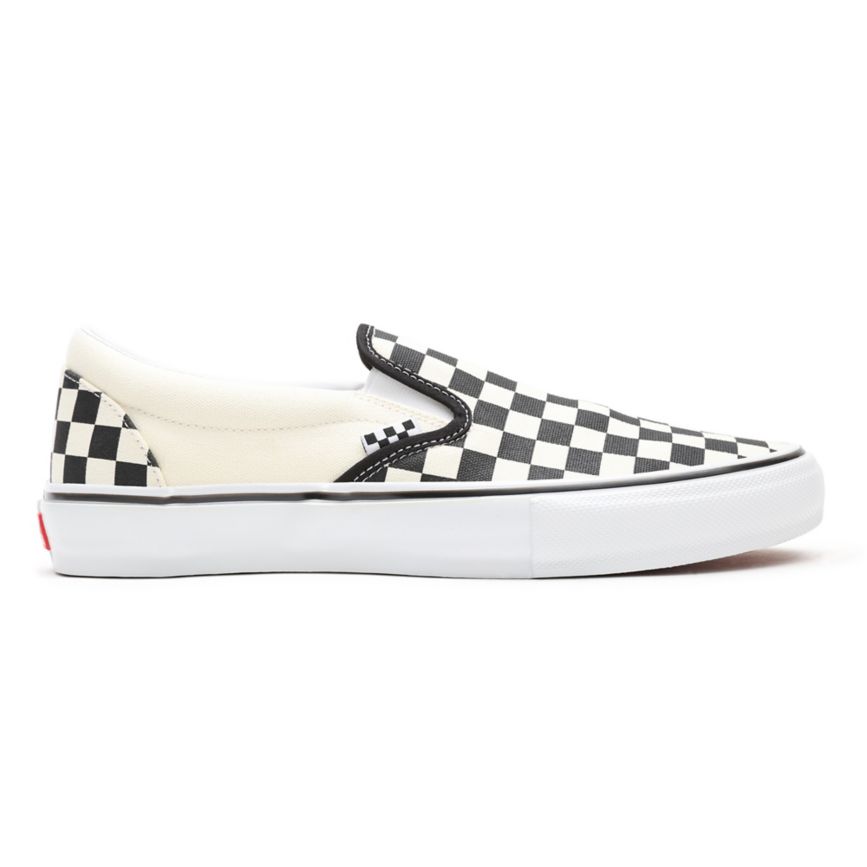 Slip On Vans Skate Checkerboard Slip-On Mujer Blancas | VN296O5OS34