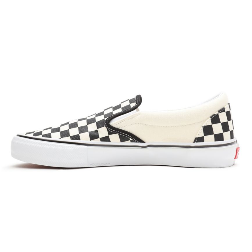 Slip On Vans Skate Checkerboard Slip-On Hombre Blancas | VN368M5HZ78