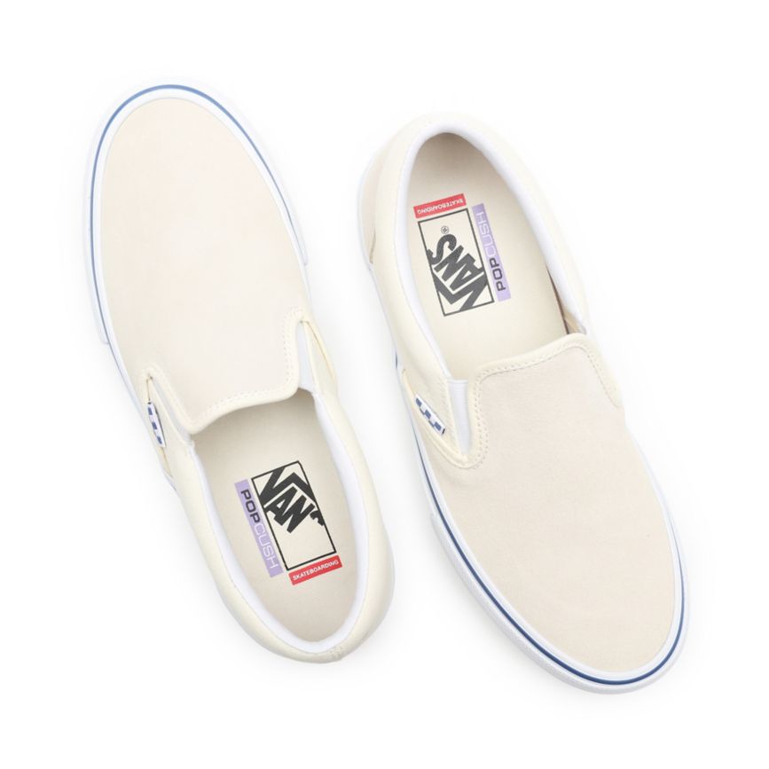 Slip On Vans Skate Slip-On Mujer Blancas | VN524Y3LX59