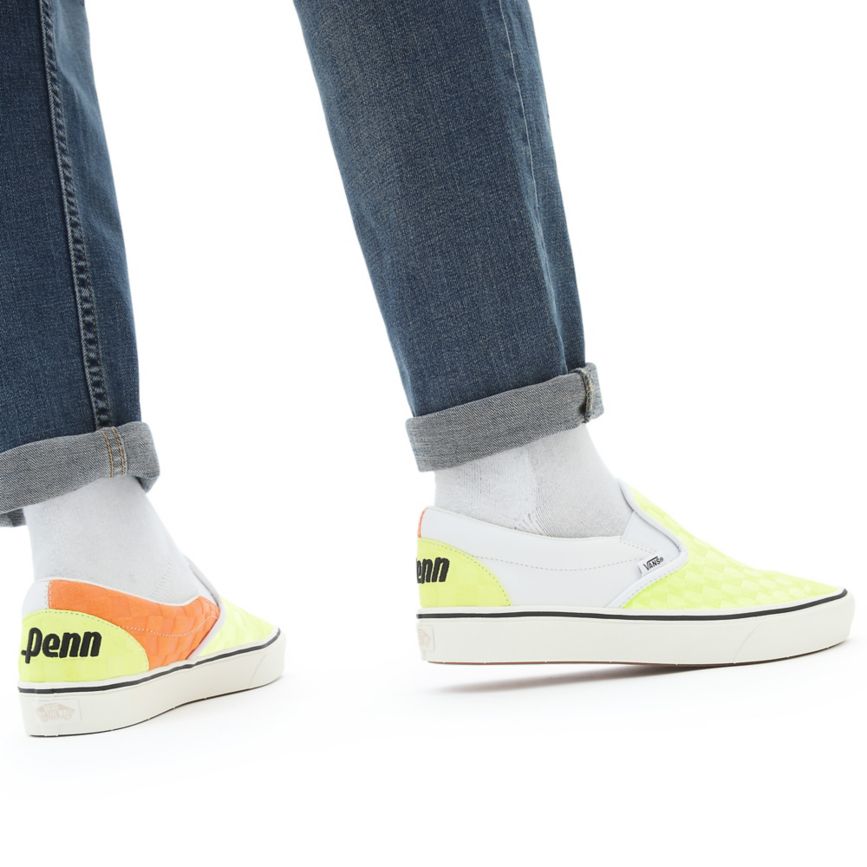 Slip On Vans X Penn ComfyCush Slip-On Hombre Amarillo | VN850J0KQ43