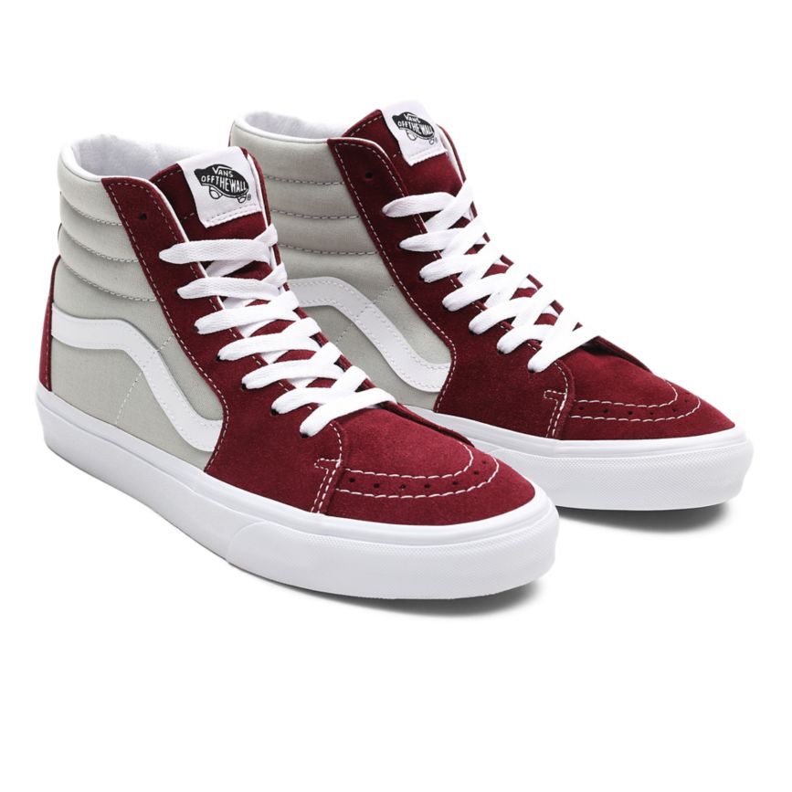 Tenis Altas Vans Classic Sport Sk8-Hi Mujer Burdeos | VN258S7KH52