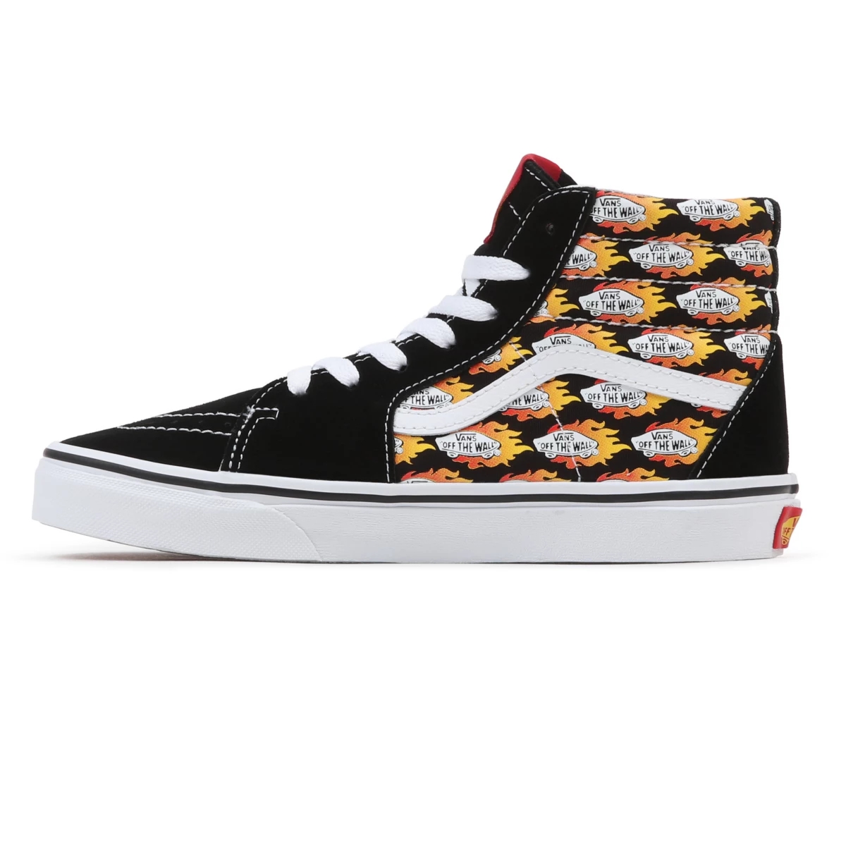 Tenis Altas Vans Flame Logo Repeat Sk8-Hi Niños Negras | VN268Q3VB65