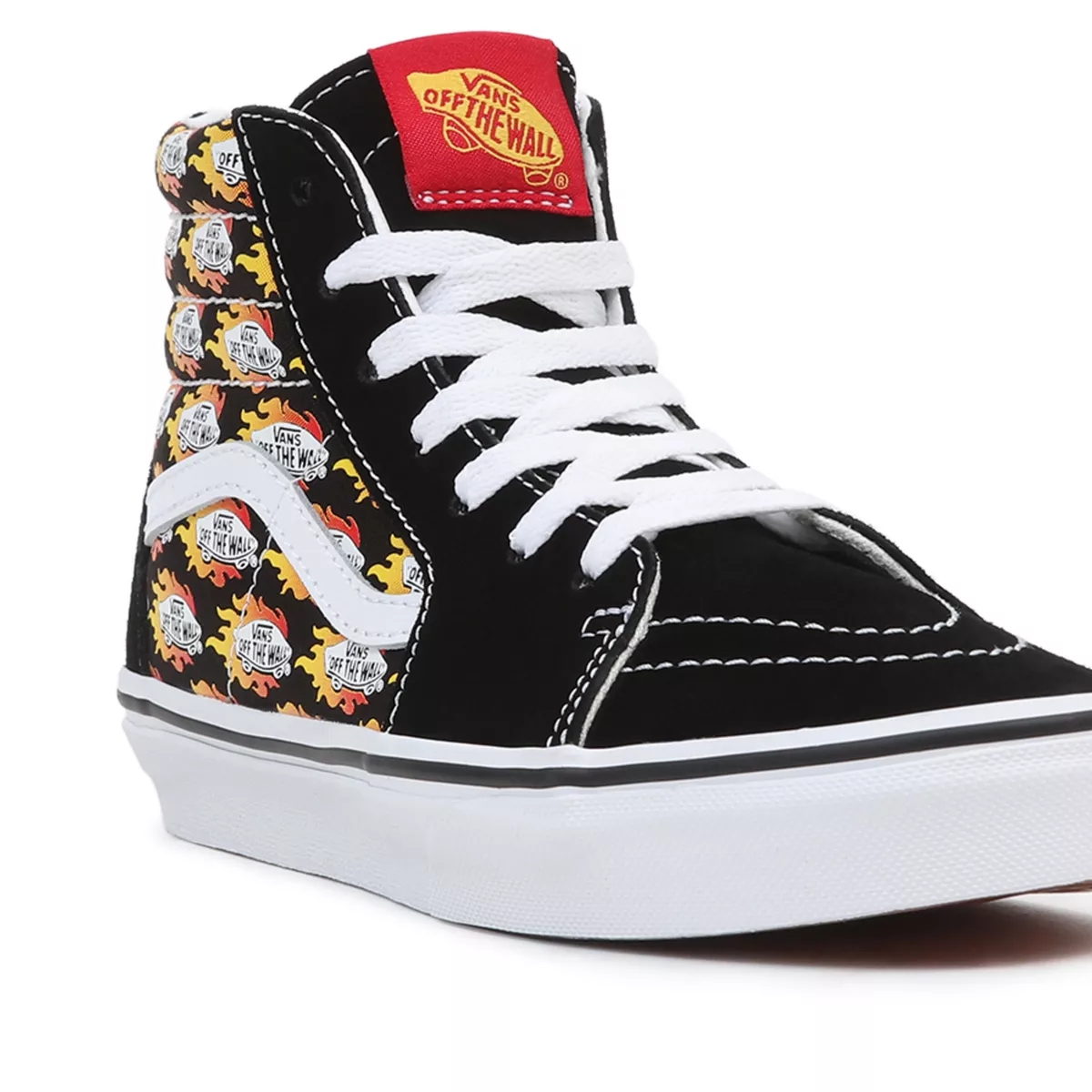 Tenis Altas Vans Flame Logo Repeat Sk8-Hi Niños Negras | VN268Q3VB65
