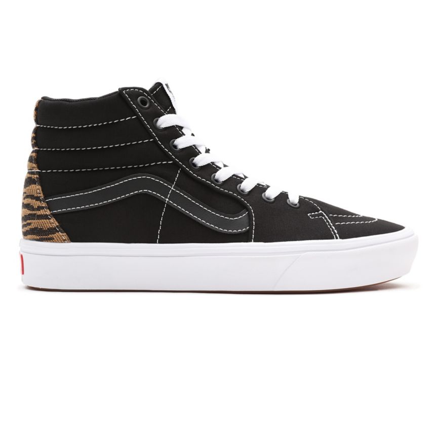 Tenis Altas Vans Le Tigre ComfyCush SK8-Hi Hombre Negras | VN294B4LQ72