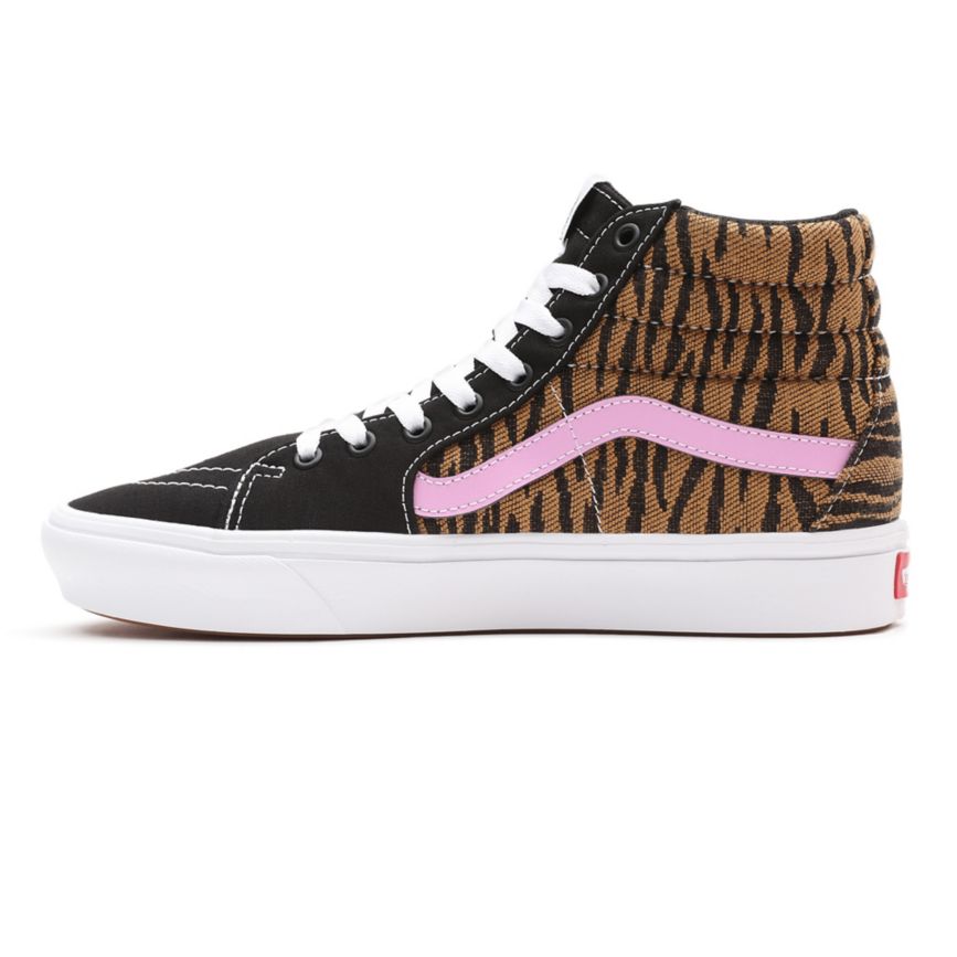 Tenis Altas Vans Le Tigre ComfyCush SK8-Hi Hombre Negras | VN294B4LQ72