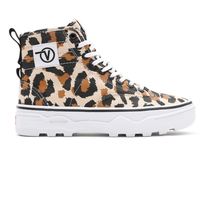 Tenis Altas Vans Leopard Sentry WC Mujer Leopardo | VN163O1XX94