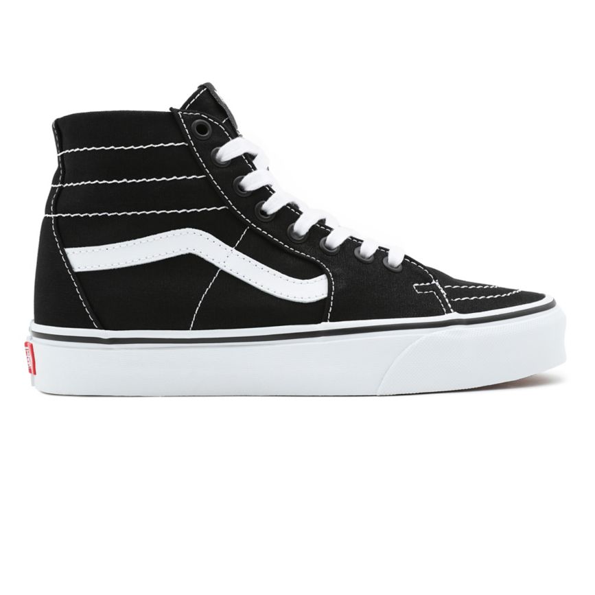 Tenis Altas Vans Lona SK8-Hi Tapered Mujer Negras | VN164M1EW52