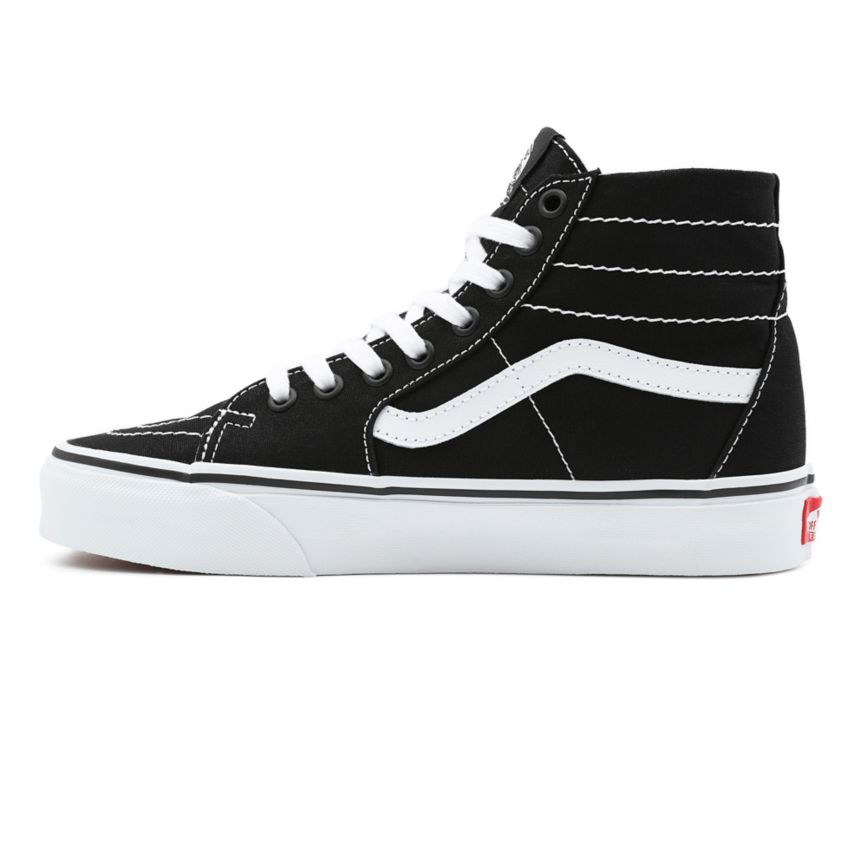 Tenis Altas Vans Lona SK8-Hi Tapered Mujer Negras | VN164M1EW52
