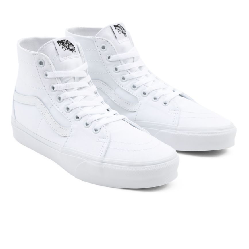 Tenis Altas Vans Lona SK8-Hi Tapered Mujer Blancas | VN755F1SI56