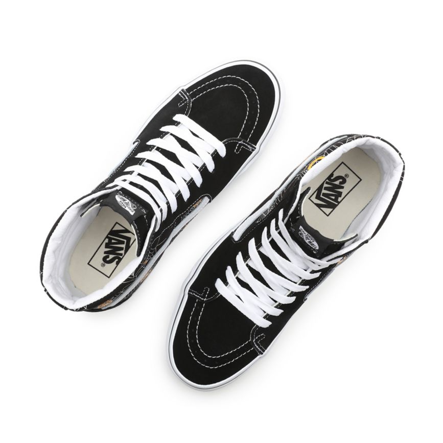 Tenis Altas Vans Printed SK8-Hi Hombre Negras | VN359Q8RN17
