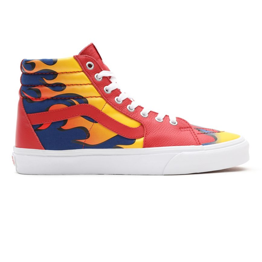 Tenis Altas Vans Racer Sk8-Hi Hombre Rojas | VN007G0EF55