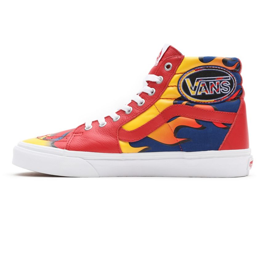 Tenis Altas Vans Racer Sk8-Hi Hombre Rojas | VN007G0EF55