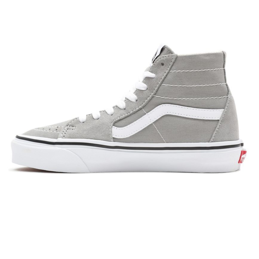 Tenis Altas Vans SK8-Hi Tapered Mujer Gris Oscuro | VN137E7IS02