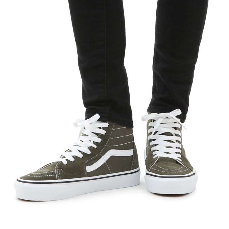 Tenis Altas Vans SK8-Hi Tapered Mujer Verde Oliva | VN823U4FC73
