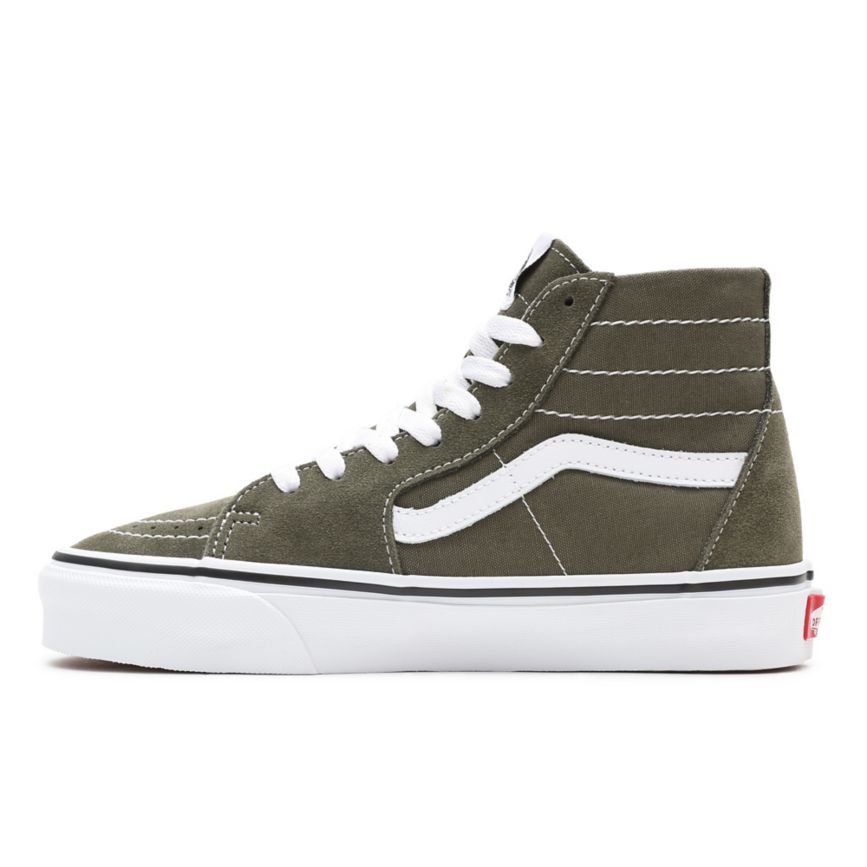 Tenis Altas Vans SK8-Hi Tapered Mujer Verde Oliva | VN823U4FC73