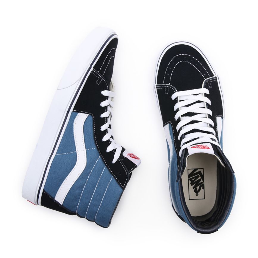 Tenis Altas Vans Sk8-Hi Hombre Azul Marino | VN242E3YF73