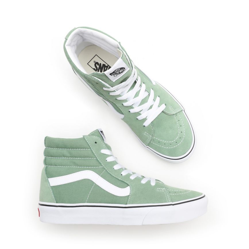 Tenis Altas Vans Sk8-Hi Hombre Verde | VN890M7DH44