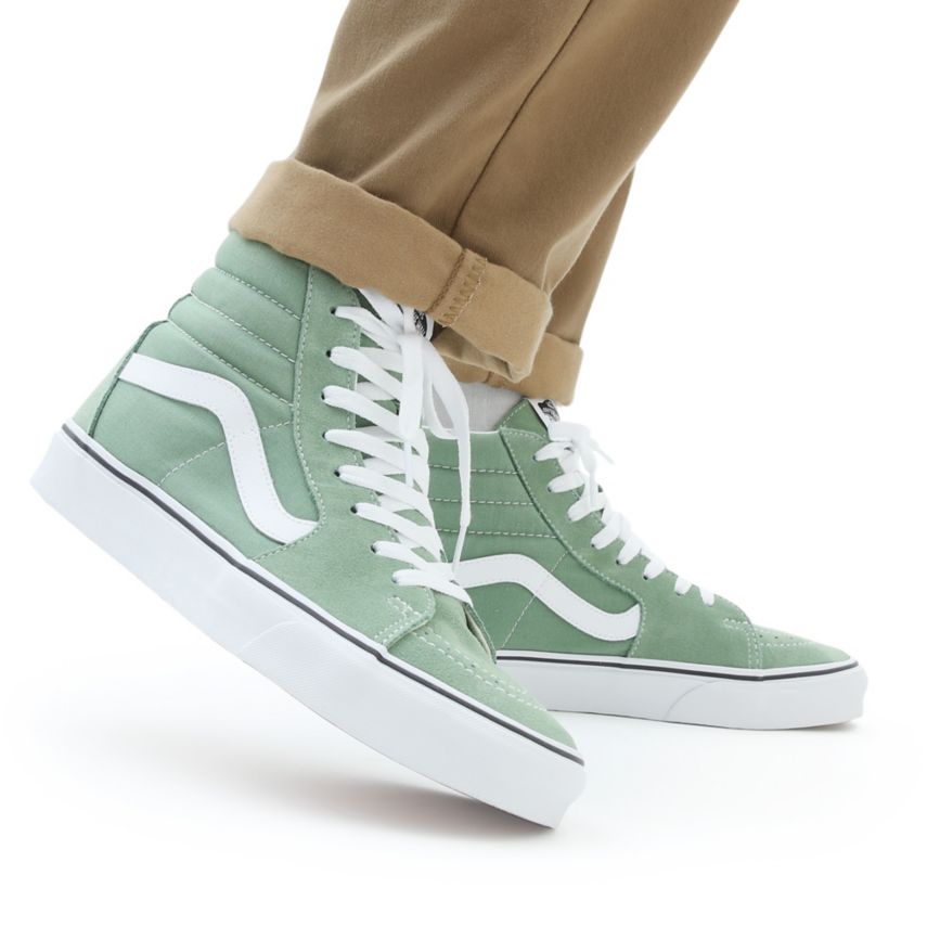 Tenis Altas Vans Sk8-Hi Hombre Verde | VN890M7DH44