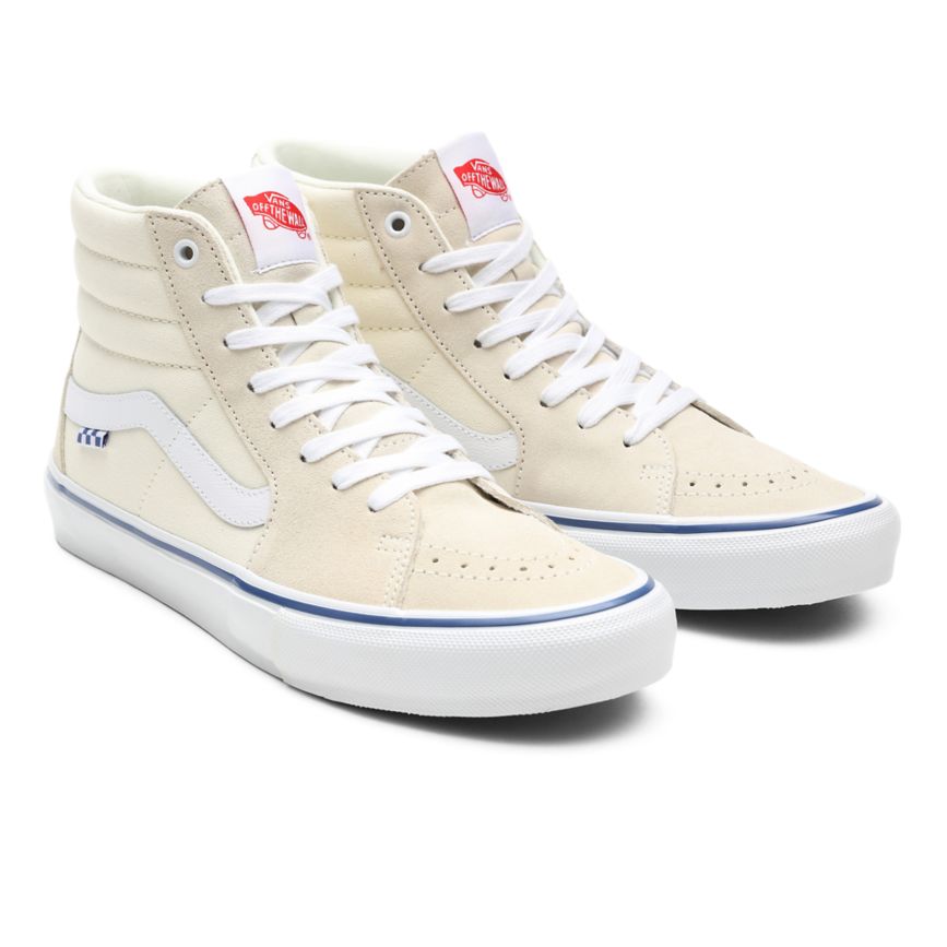 Tenis Altas Vans Skate SK8-Hi Hombre Blancas | VN352B2CI15