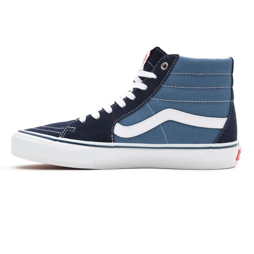 Tenis Altas Vans Skate SK8-Hi Mujer Azul Marino | VN935I0BG22