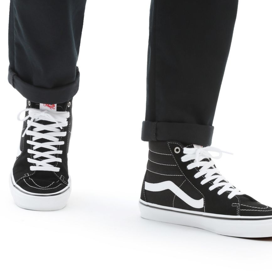 Tenis Altas Vans Skate SK8-Hi Mujer Negras | VN019N6OW70